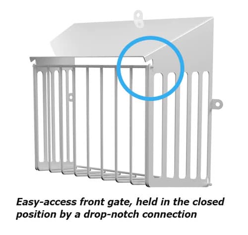 The Defender Access+ keeps wildlife out of your dryer vents. A drop-down gate opens for easy cleaning and maintenance.