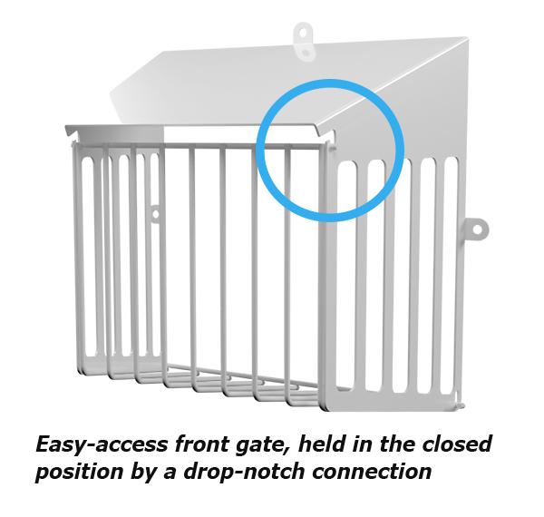 The Defender Access+ keeps wildlife out of your dryer vents. A drop-down gate opens for easy cleaning and maintenance.