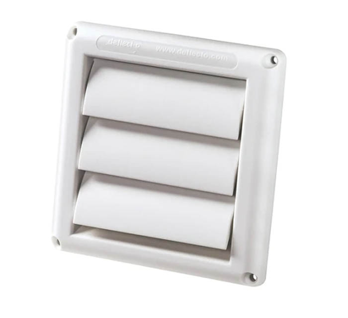 Deflecto Supurr-Vent Hood is a popular and efficient wall hood for dryer venting exhaust termination.