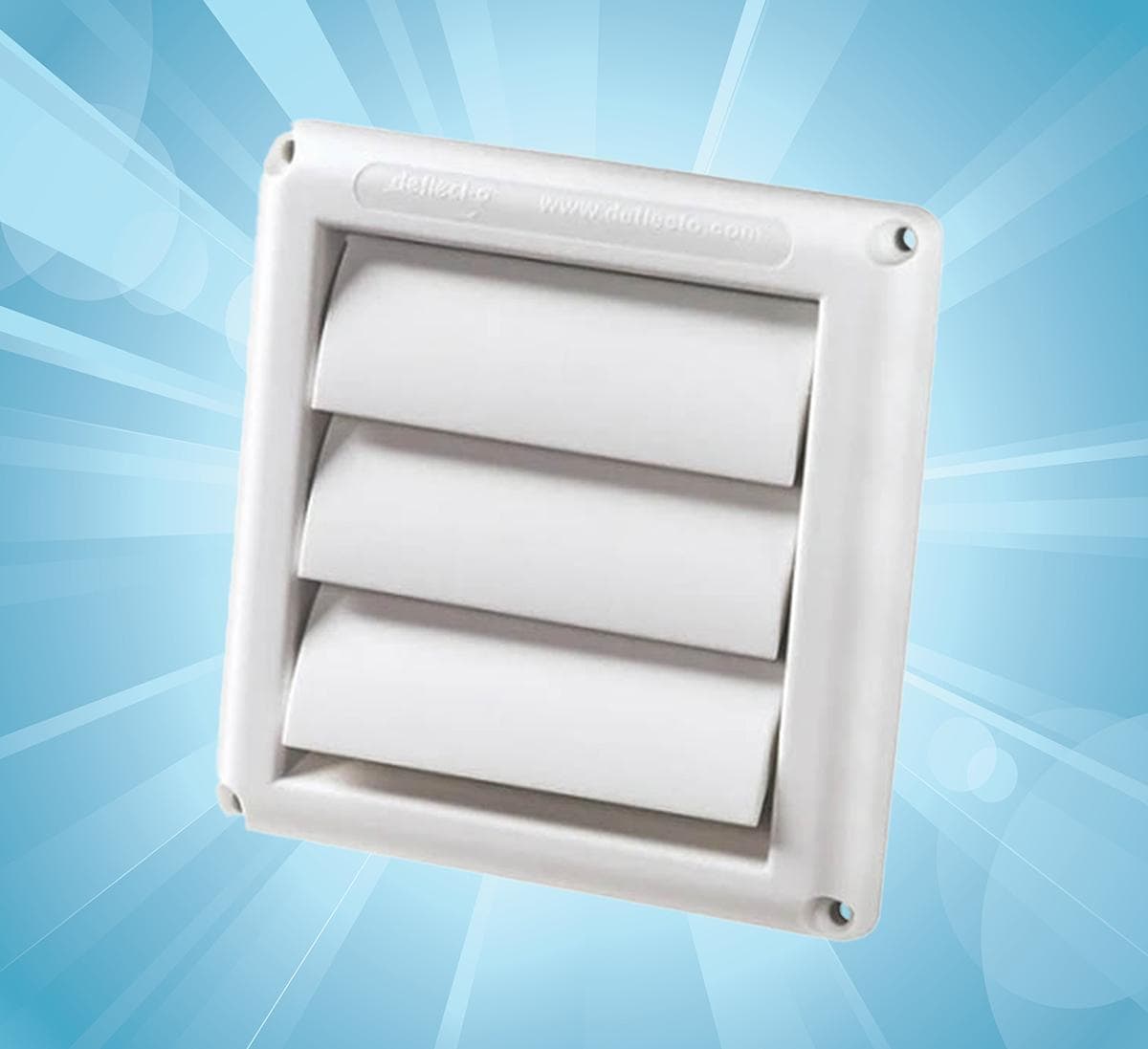 Deflecto Supurr-Vent Hood is a popular and efficient wall hood for dryer venting exhaust termination.